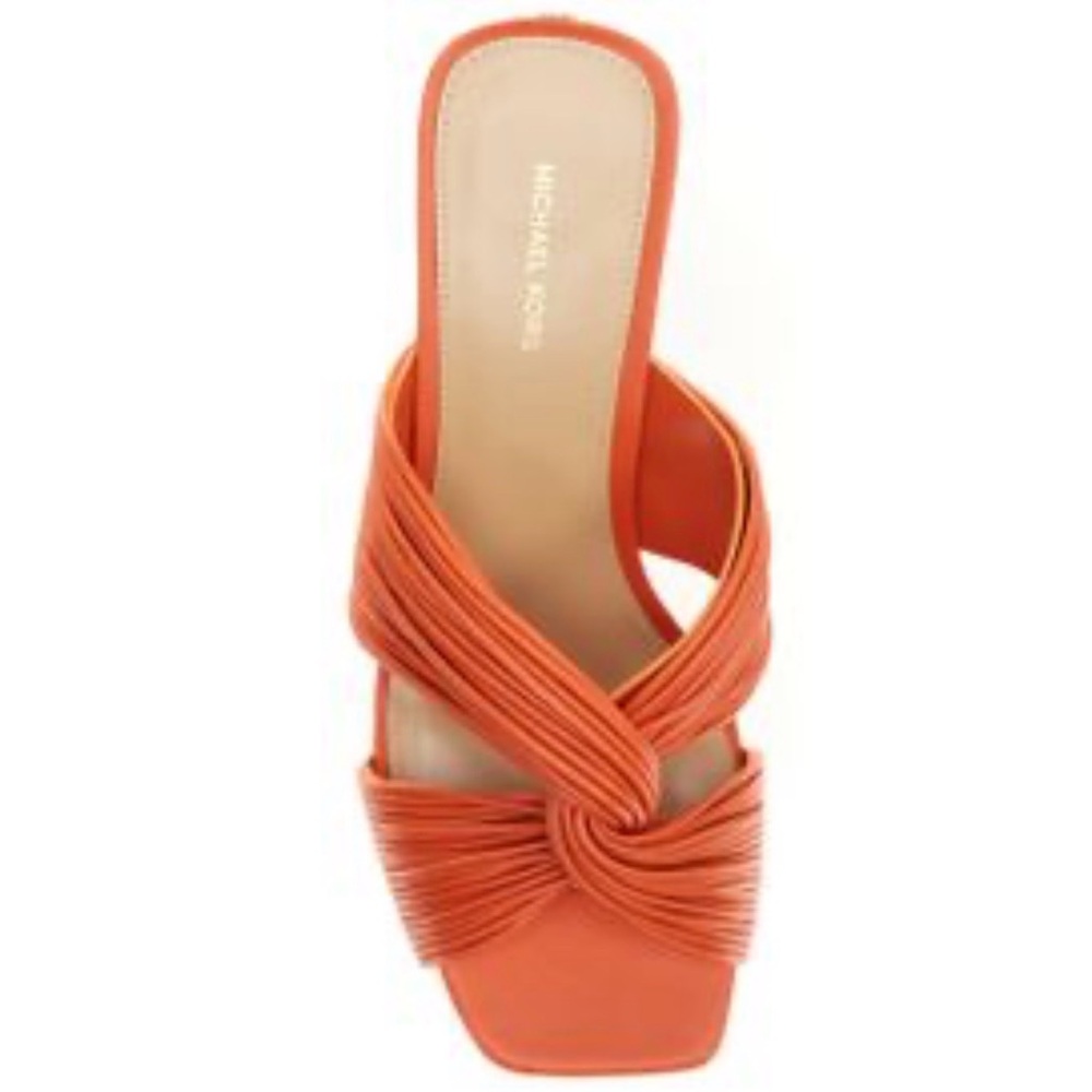 Michael Kors Orange Knotted Heels - Picture 3 of 8